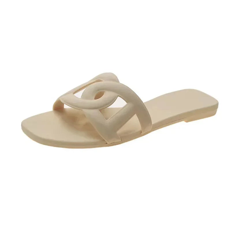 Women Simple Outdoor Indoor Slides Comfortable Beach Footwear With Adjustable Straps For Cool  Sexy 9