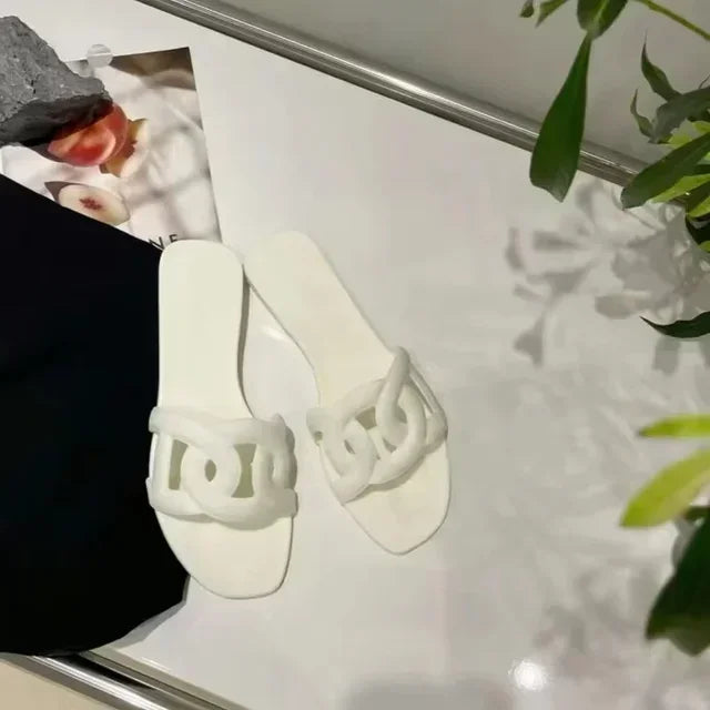 Women Simple Outdoor Indoor Slides Comfortable Beach Footwear With Adjustable Straps For Cool  Sexy 10