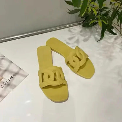 Women Simple Outdoor Indoor Slides Comfortable Beach Footwear With Adjustable Straps For Cool  Sexy 11