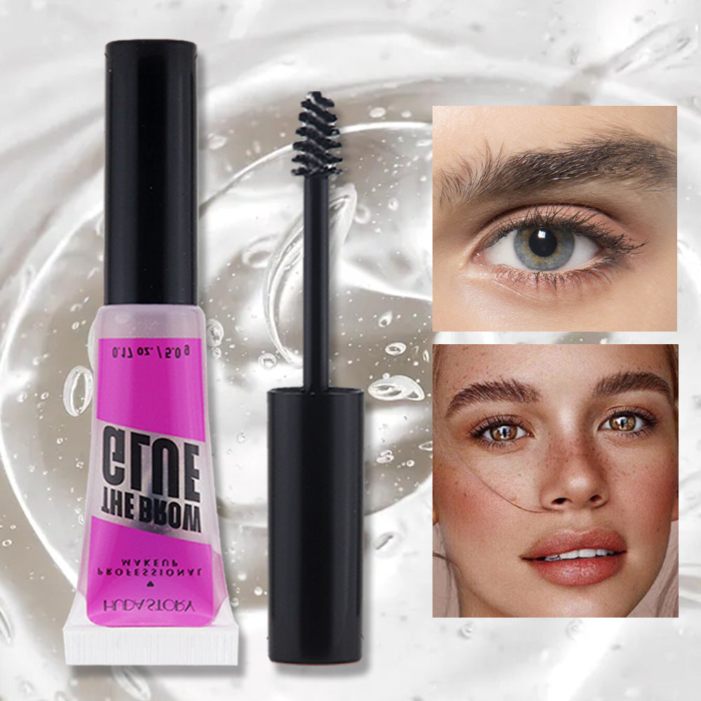 Eyebrow Shaping Gel Transparent Waterproof, Natural Long Lasting Eyebrow Shaping Gel, 3D Eyebrow Gel for Flawless Brows