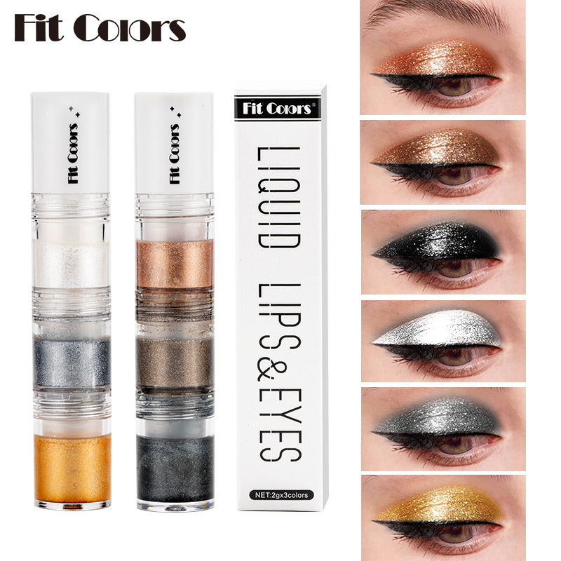 Smoky Eye Water Eyeshadow, Diamond Liquid Pearl Shimmer, Eye Shadow Liquid Lip Dye, All-Day Wear, Crease-Proof