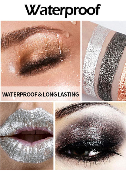 Smoky Eye Water Eyeshadow Diamond Liquid Pearl Shimmer Eye Shadow Liquid Lip Dye AllDay Wear Crease 3