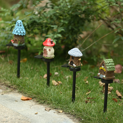 Solar Mushroom Lamp Outdoor Waterproof, Whimsical Atmosphere Decorative Light for Garden, Patio & Landscape Lighting
