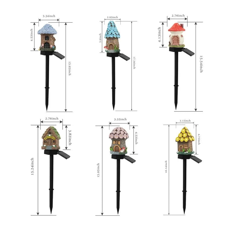 Solar Mushroom Lamp Outdoor Waterproof, Whimsical Atmosphere Decorative Light for Garden, Patio & Landscape Lighting
