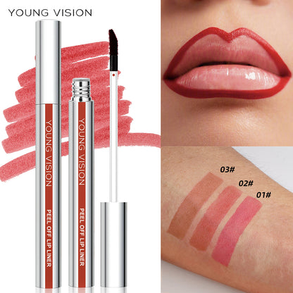 Tear Off Lip Liner Peel Off Lip Liner Matte Smudge Free Hook And Loop Lip Pencil Long Lasting Makeu 1