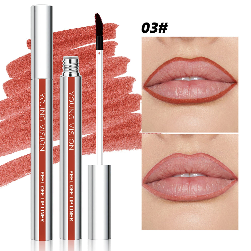 Tear Off Lip Liner Peel Off Lip Liner Matte Smudge Free Hook And Loop Lip Pencil Long Lasting Makeu 7