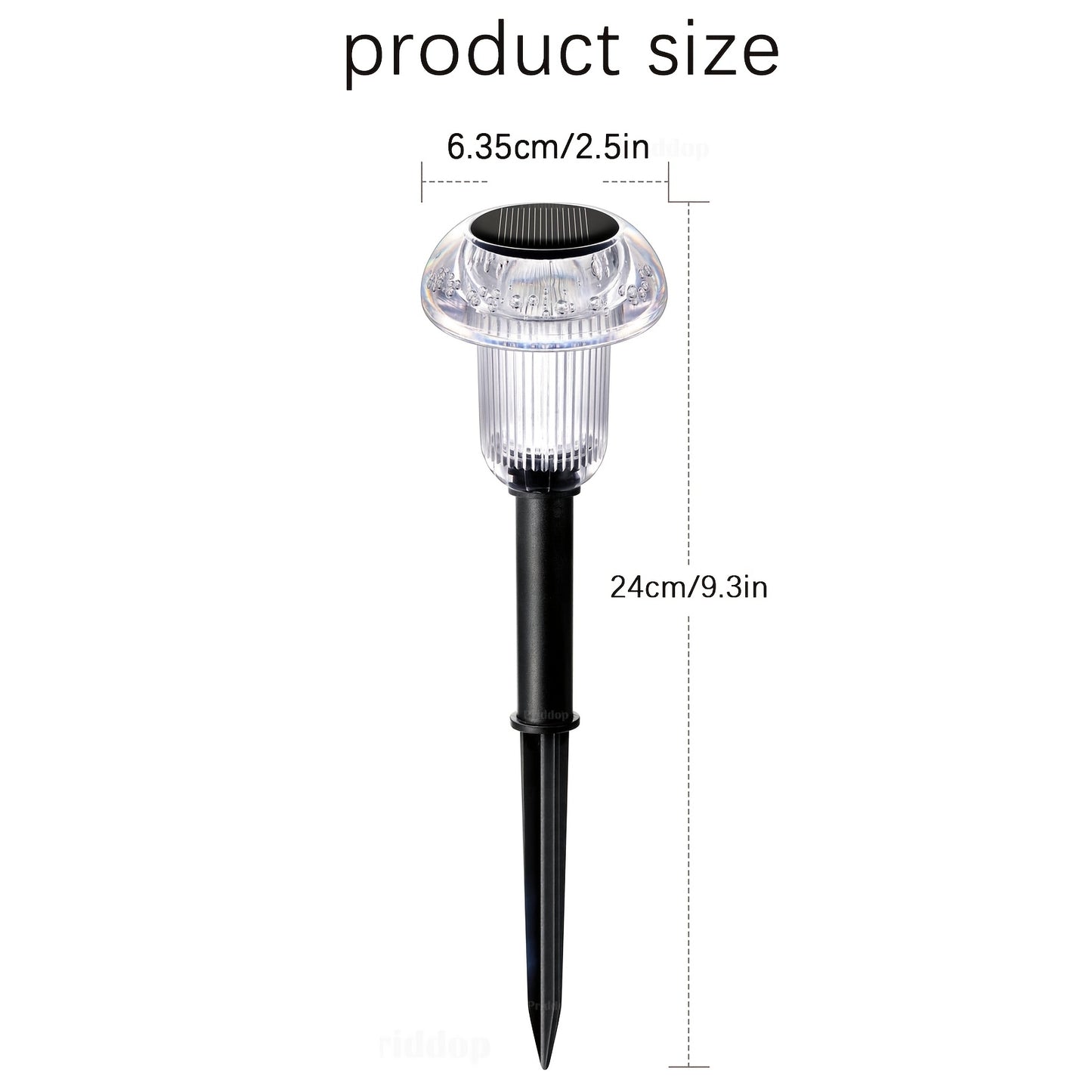 Solar Pathway Lights Outdoor Vibrant LED Mushroom Garden Stake Lighting For Walkways Lawns Driveway 4