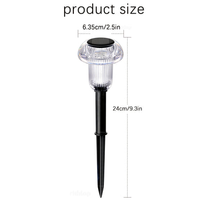 Solar Pathway Lights Outdoor Vibrant LED Mushroom Garden Stake Lighting For Walkways Lawns Driveway 4