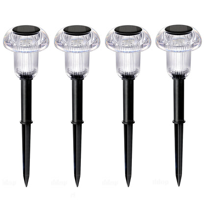 Solar Pathway Lights Outdoor Vibrant LED Mushroom Garden Stake Lighting For Walkways Lawns Driveway 5