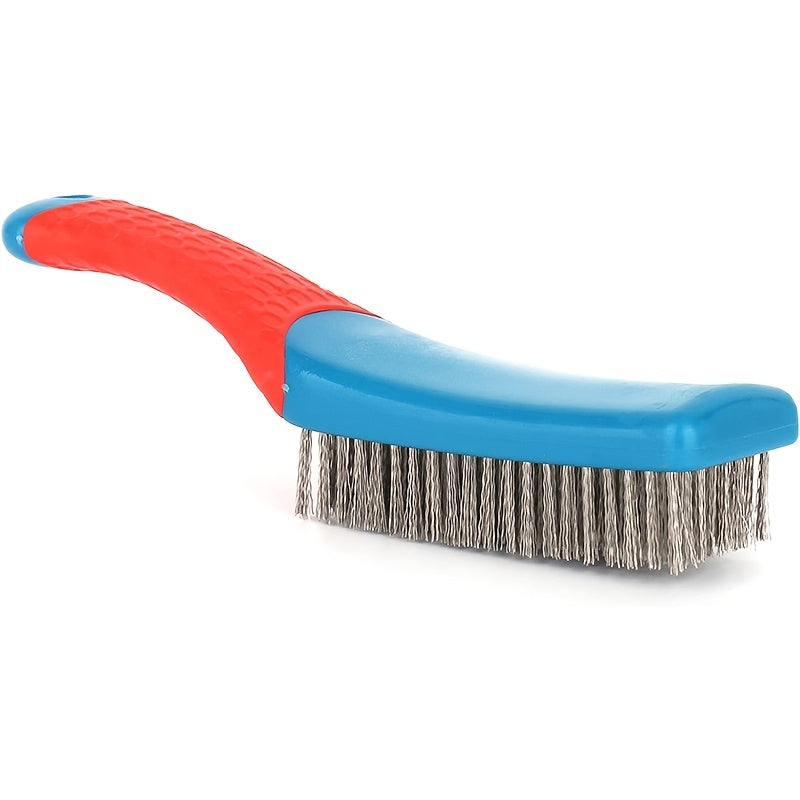 Stainless Steel Wire Brush Heavy Duty Rust Paint  Welding Slag Remover With Ergonomic Plastic Handl 4