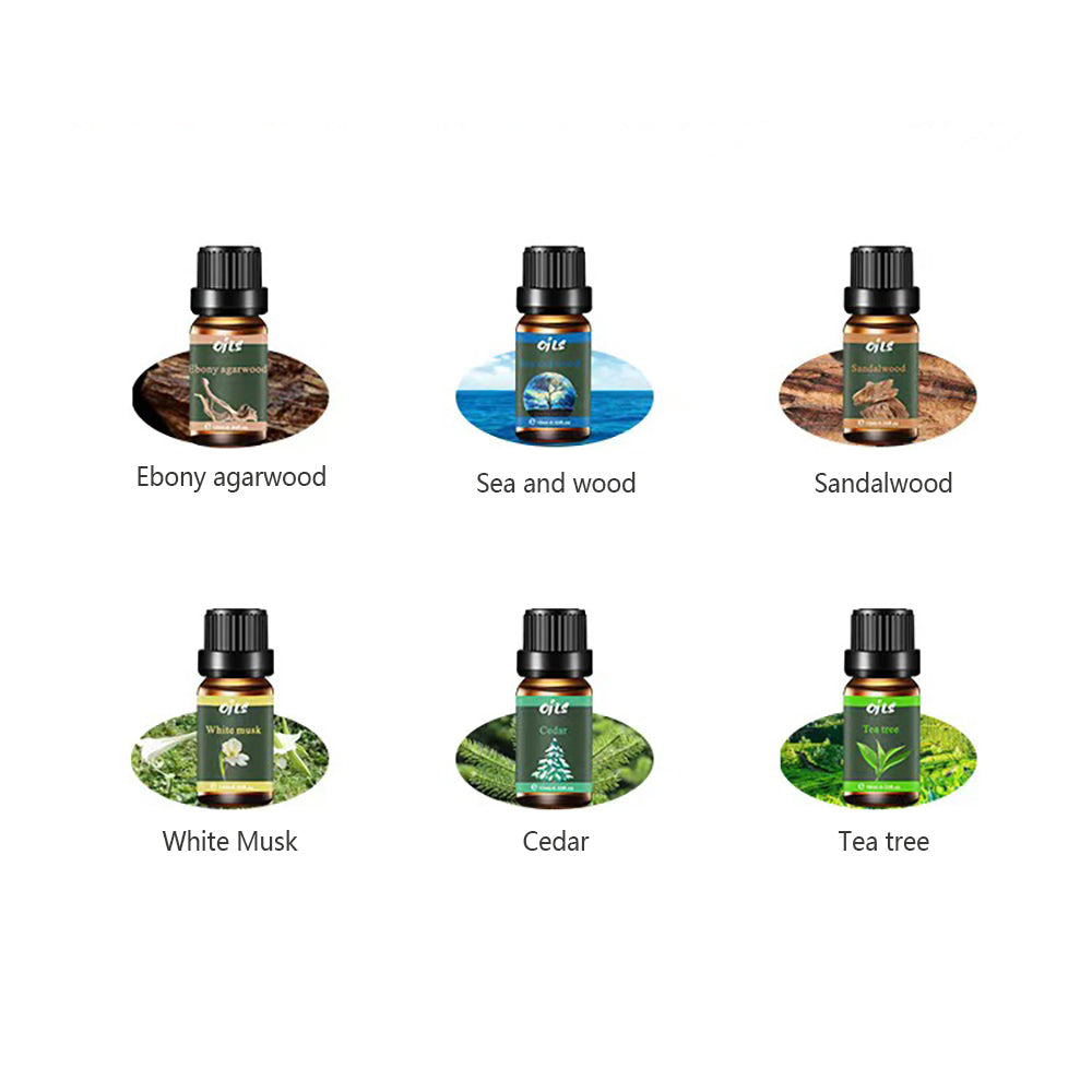 Aromatherapy Gift Set, 6 Natural Essential Oils for Diffusers, Relaxation & Stress Relief