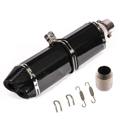 Universal Motorcycle Exhaust Pipe With Hexagonal Tip For Sport And Street Bike Modification 15