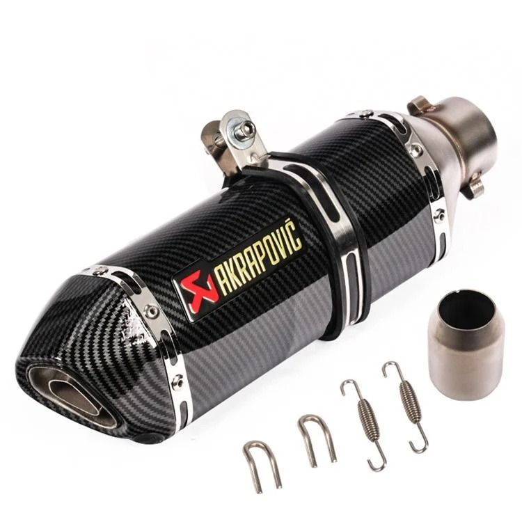 Universal Motorcycle Exhaust Pipe With Hexagonal Tip For Sport And Street Bike Modification 6