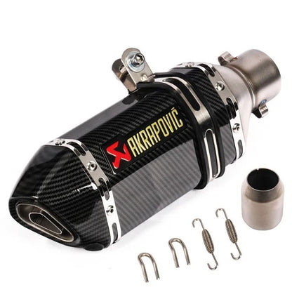 Universal Motorcycle Exhaust Pipe With Hexagonal Tip For Sport And Street Bike Modification 8