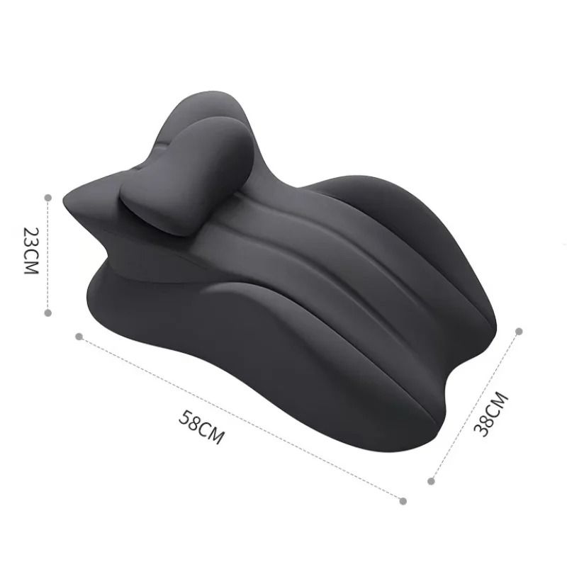 Prone Sleeping Pillow With Memory Foam For Waist And Neck Support 5