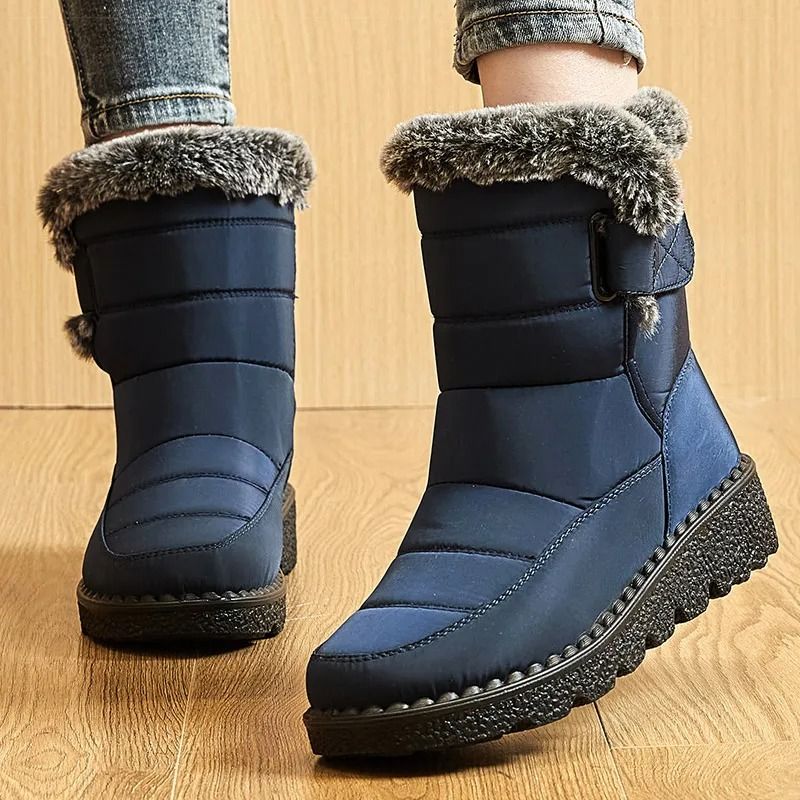 Womens Winter Boots With Faux Fur And Waterproof Design 2