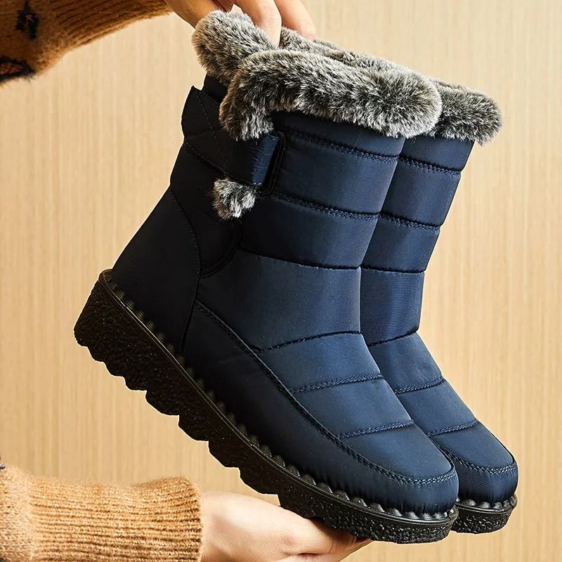 Womens Winter Boots With Faux Fur And Waterproof Design 6