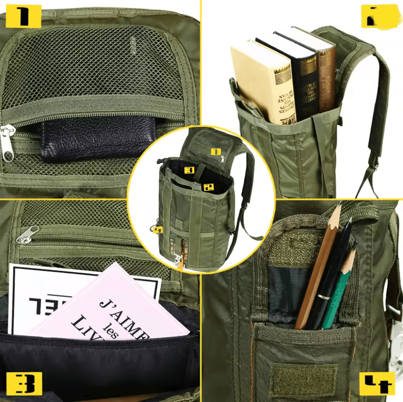 Lightweight Parachute Nylon Backpack for Outdoor, Hunting and School Use