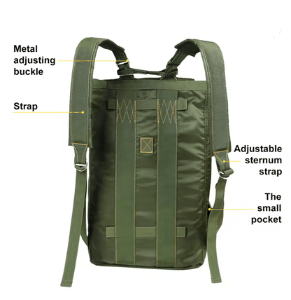 Lightweight Parachute Nylon Backpack For Outdoor Hunting And School Use 2