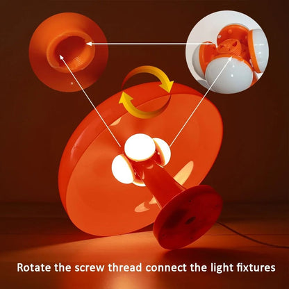 LED Mushroom Table Lamp In Modern Danish Style For Bedroom Or Living Room Decor 1