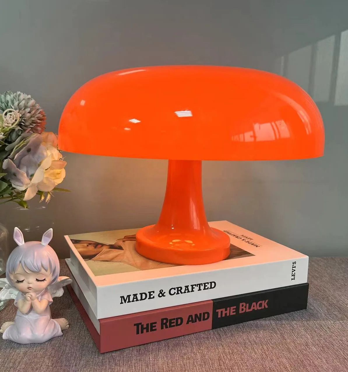 LED Mushroom Table Lamp In Modern Danish Style For Bedroom Or Living Room Decor 3