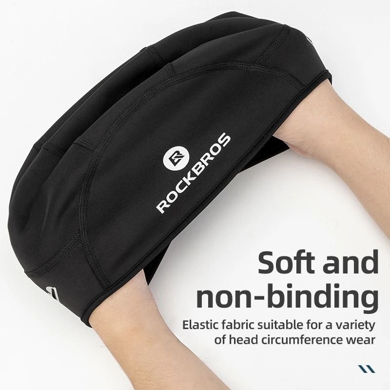 ROCKBROS Winter Cycling Cap With Windproof Thermal Fleece For Cold Weather Riding 3