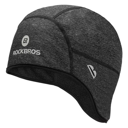ROCKBROS Winter Cycling Cap With Windproof Thermal Fleece For Cold Weather Riding 7