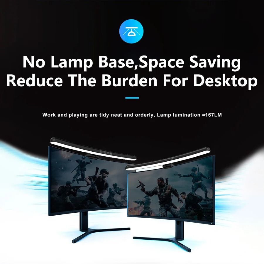 LED Monitor Light Bar With RGB Ambient Lighting For Desk Setup And Gaming Room Decor 4