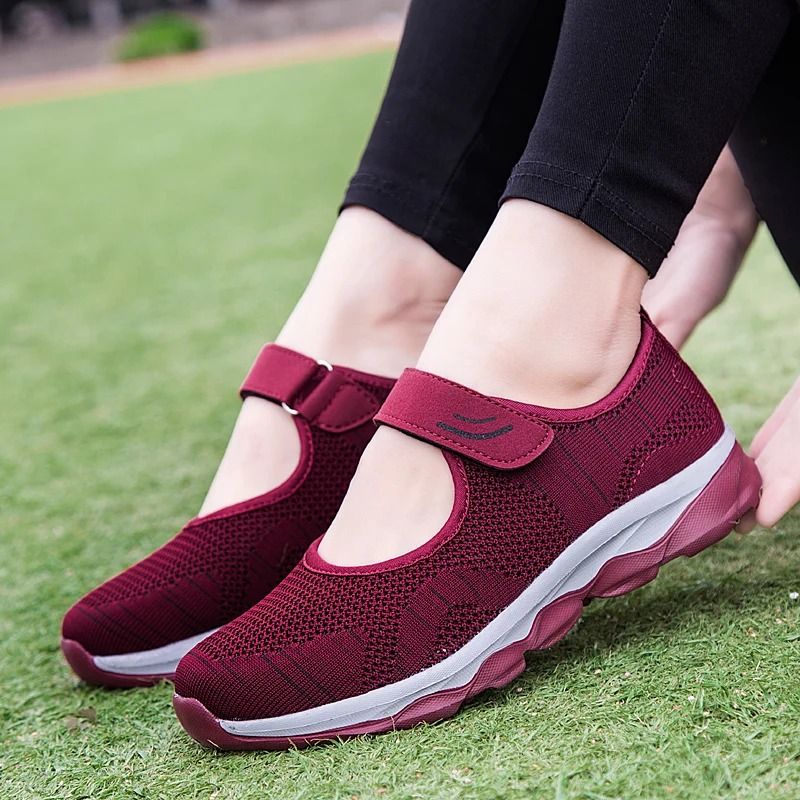 Womens Breathable Mesh Platform Sneakers With Lightweight Design And Casual Comfort 9