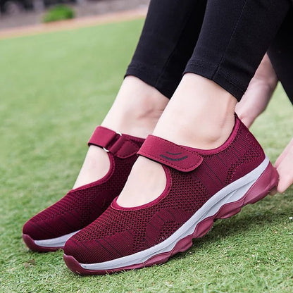 Womens Breathable Mesh Platform Sneakers With Lightweight Design And Casual Comfort 9