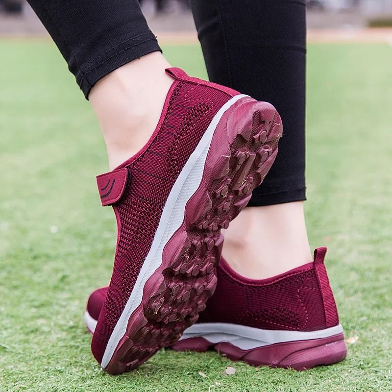Womens Breathable Mesh Platform Sneakers With Lightweight Design And Casual Comfort 5