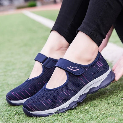 Womens Breathable Mesh Platform Sneakers With Lightweight Design And Casual Comfort 6