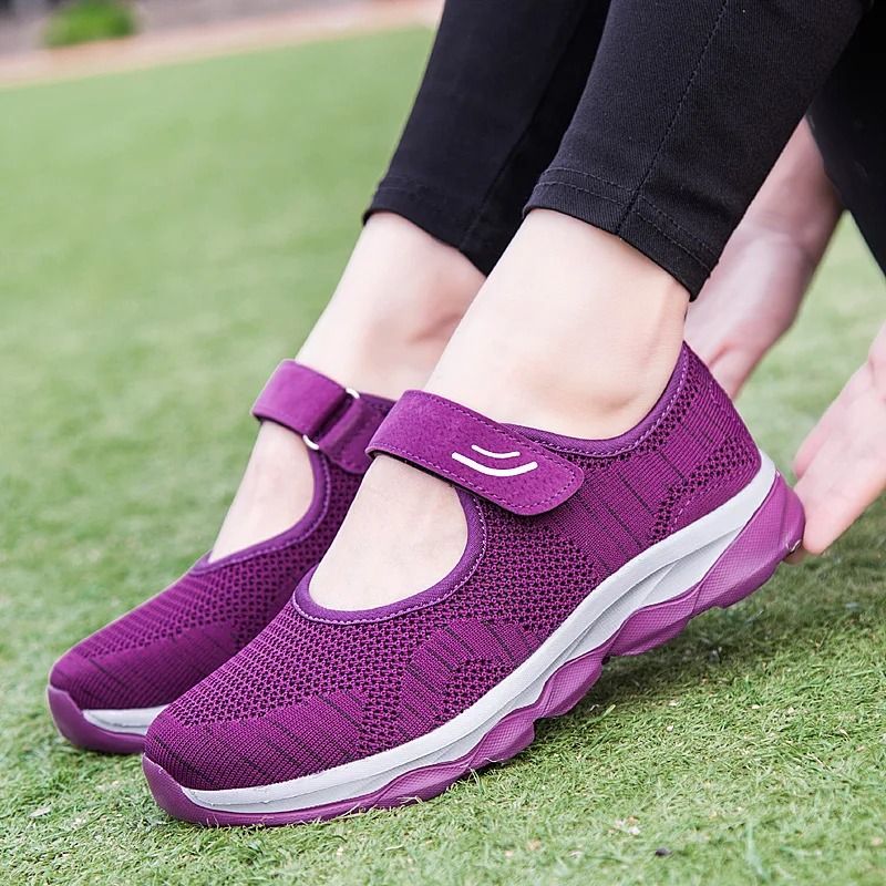 Womens Breathable Mesh Platform Sneakers With Lightweight Design And Casual Comfort 7