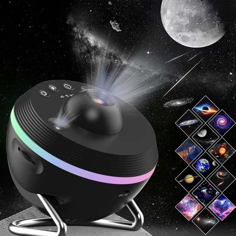 13 in 1 Galaxy Projector with Ultra Clear Planetarium Effects and Rotating Space Light Display