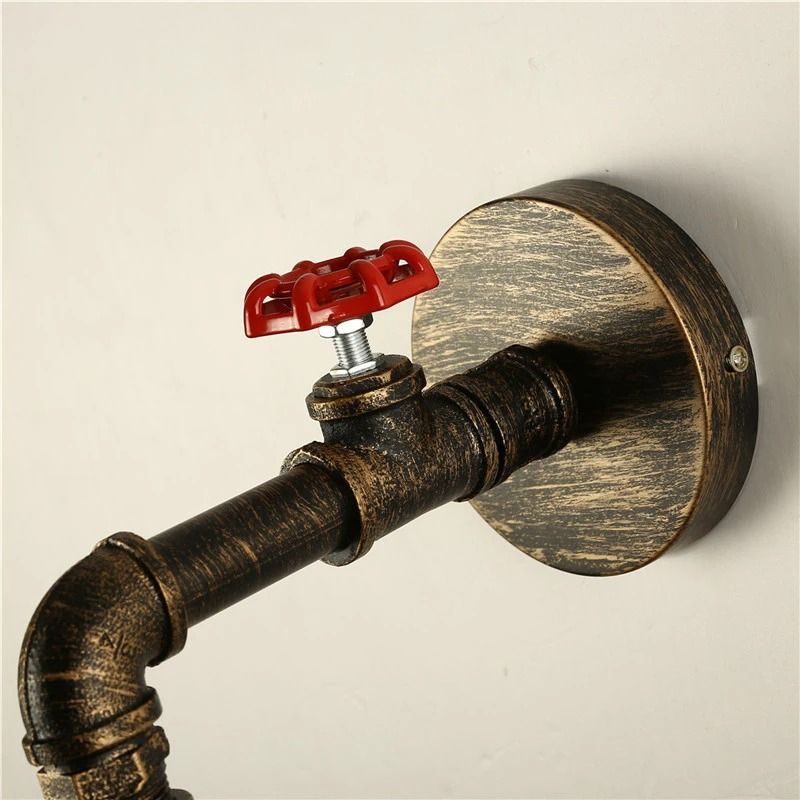 Industrial Water Pipe Wall Lamp For Loft Aisle Bar Or Cafe Home Decor 2