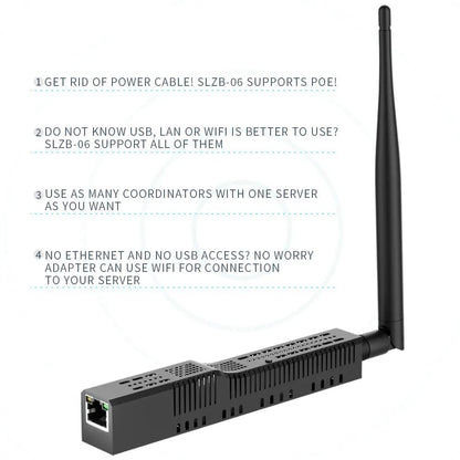 Zigbee 30 Gateway Coordinator With Ethernet USB And WiFi Connectivity For Smart Home Integration 1