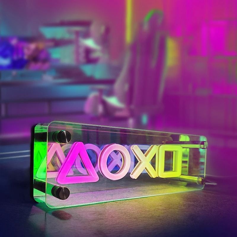 3D LED Neon Mirror Light for Gaming Bedroom and Party Atmosphere Decor