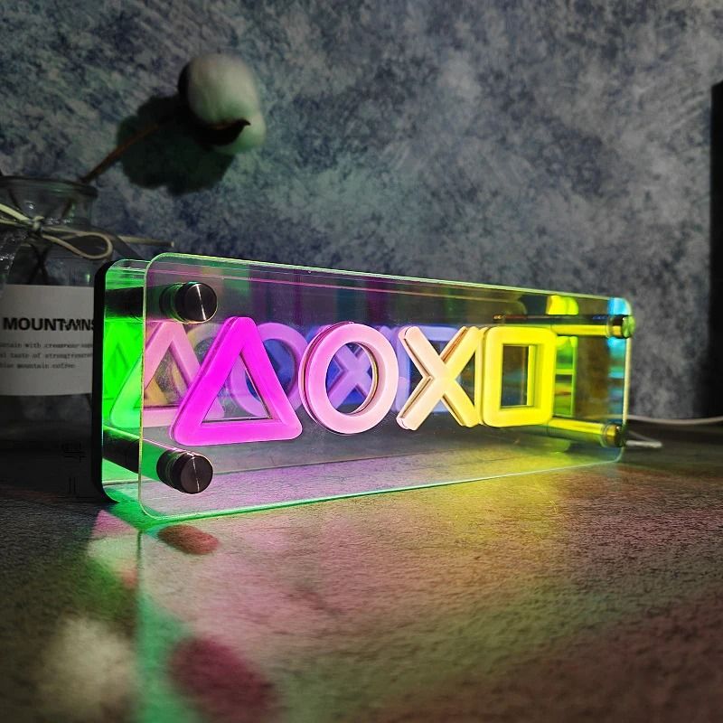 3D LED Neon Mirror Light For Gaming Bedroom And Party Atmosphere Decor 6