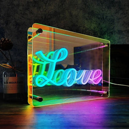 3D LED Neon Mirror Light For Gaming Bedroom And Party Atmosphere Decor 7