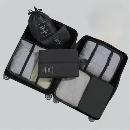7 Piece Travel Bag Organizer Set For Clothes Shoes And Suitcase Packing 6