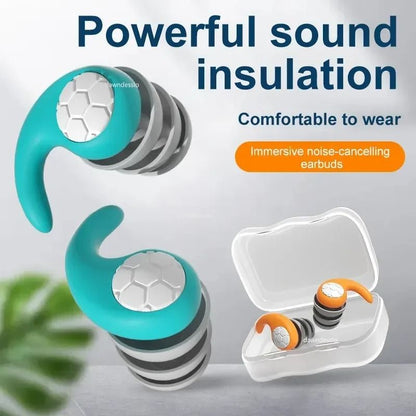Noise Reduction Earplugs for Sleep Travel and Work with Waterproof Design and Ear Protection