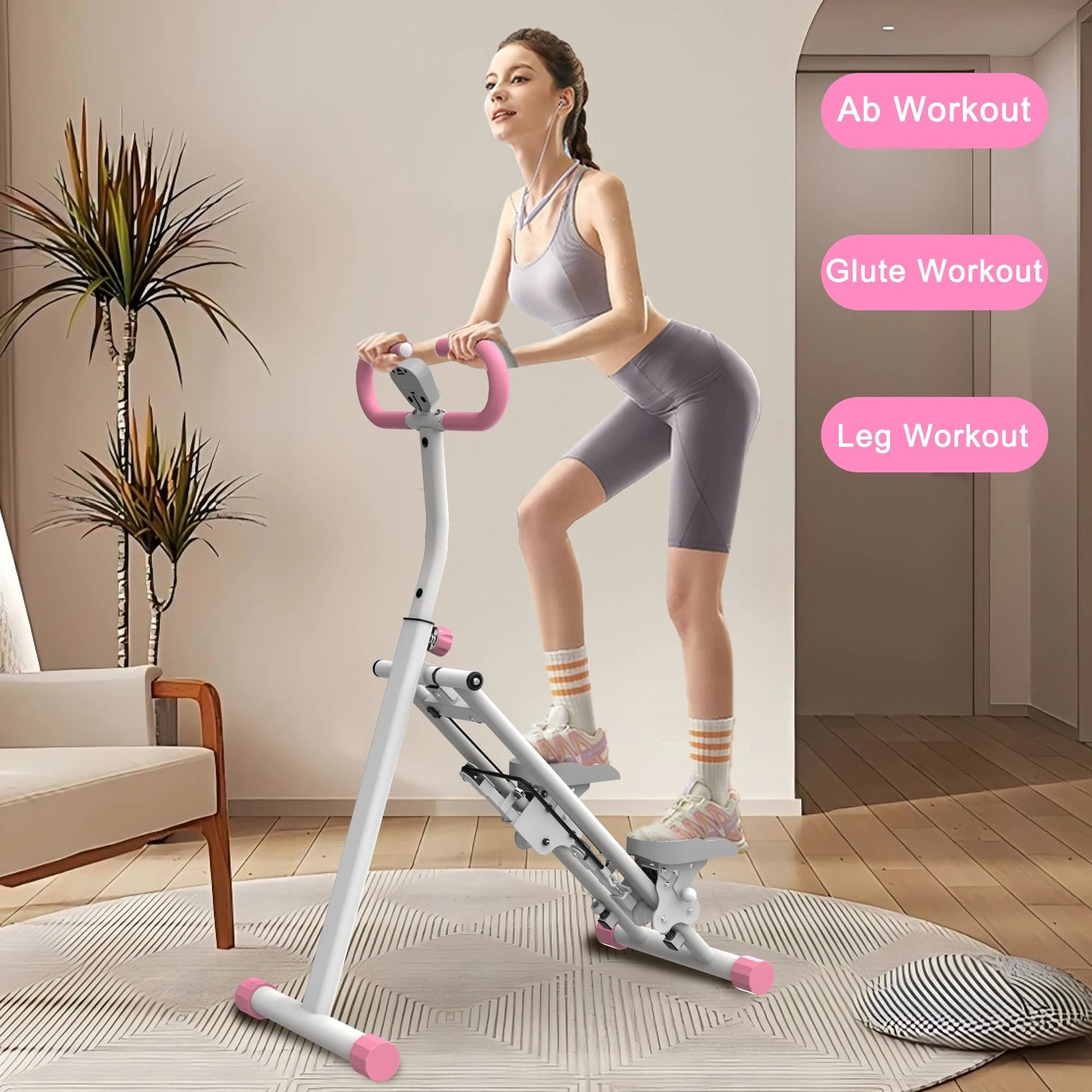 Vertical Climber Machine With Handlebar For Full Body Home Workout And Cardio Fitness 2