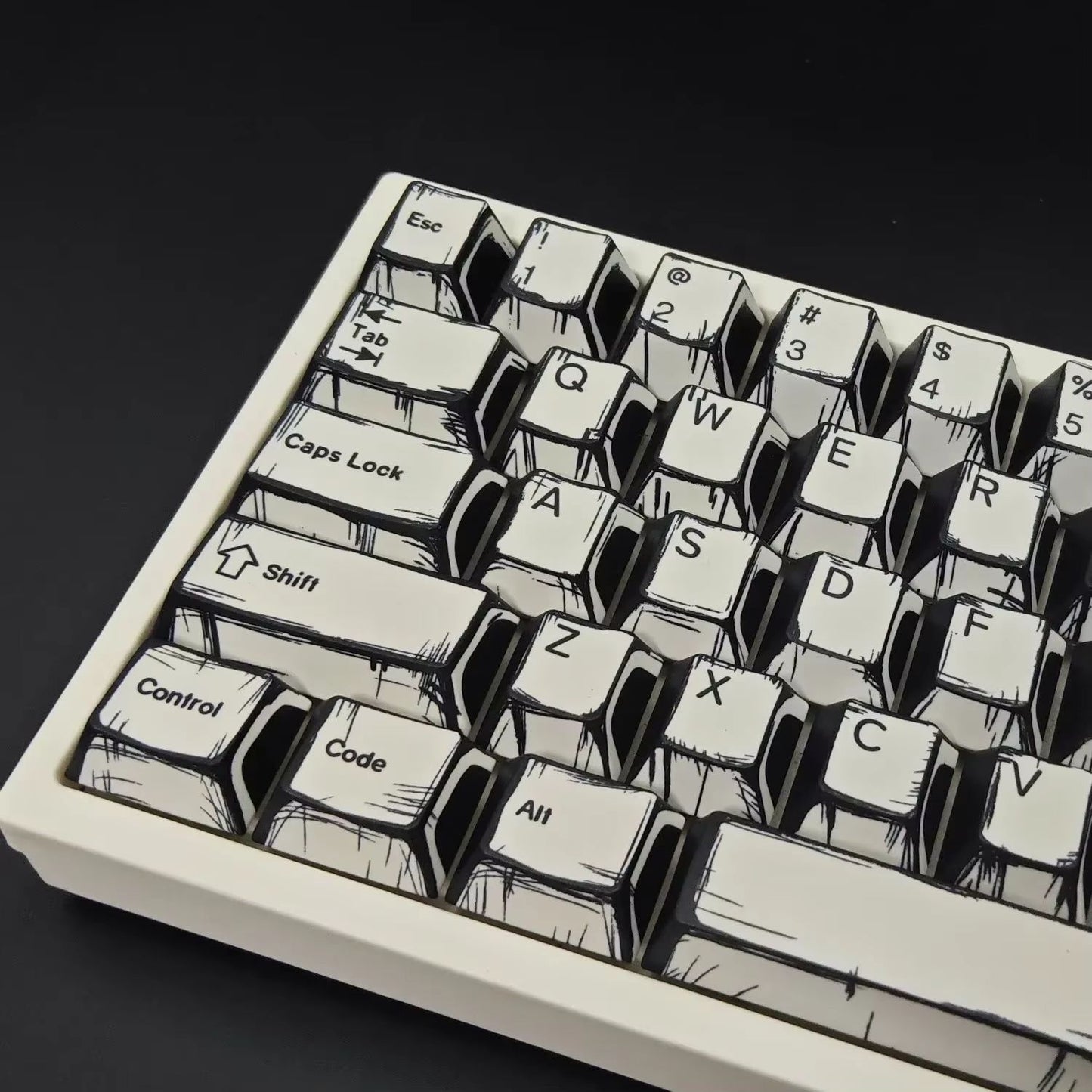 151Key Manga Style Keycap Set  PBT Cherry Profile Keycaps For Mechanical Gaming Keyboards 3