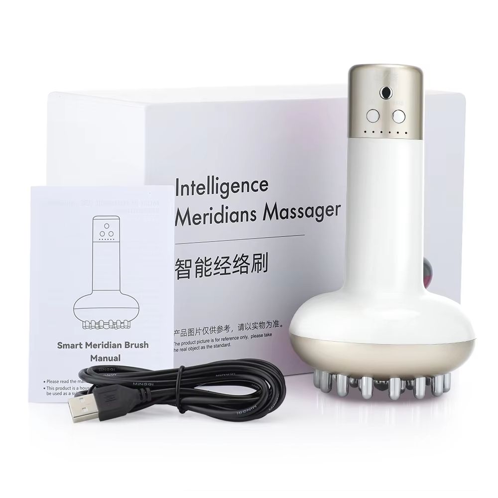 Wireless Guasha Massager  Body Shaping  Lymphatic Drainage Tool With Heating  Meridian Scraping 7
