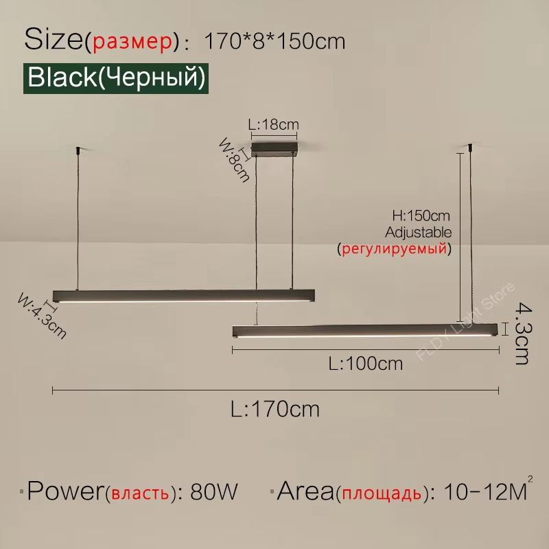 Nordic Modern LED Chandelier  Minimalist Dining Table  Kitchen Pendant Light For Home Or Office 12