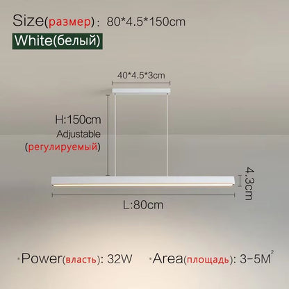 Nordic Modern LED Chandelier  Minimalist Dining Table  Kitchen Pendant Light For Home Or Office 13