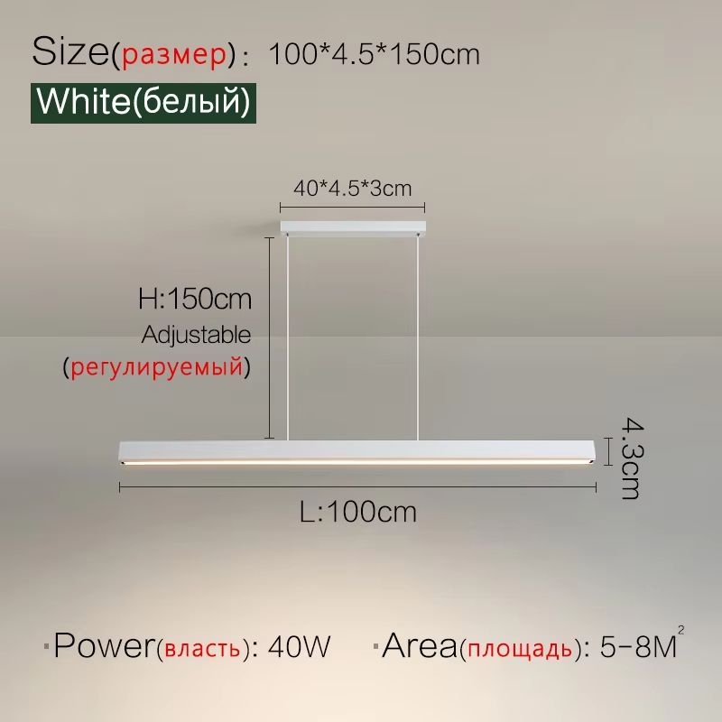 Nordic Modern LED Chandelier  Minimalist Dining Table  Kitchen Pendant Light For Home Or Office 14