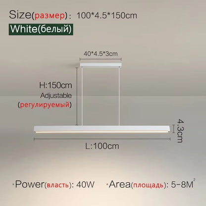 Nordic Modern LED Chandelier  Minimalist Dining Table  Kitchen Pendant Light For Home Or Office 14