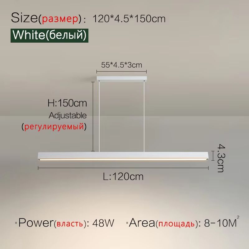 Nordic Modern LED Chandelier  Minimalist Dining Table  Kitchen Pendant Light For Home Or Office 15