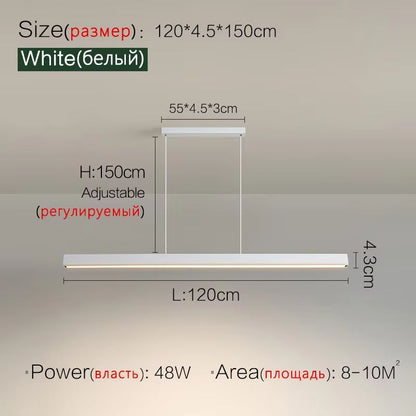 Nordic Modern LED Chandelier  Minimalist Dining Table  Kitchen Pendant Light For Home Or Office 15